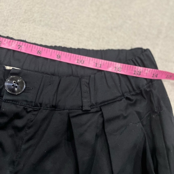 [S]Maeve Black Tapered Leg Cotton Joggers Ankle No Stretch Curve Poplins Barrel - Picture 7 of 10